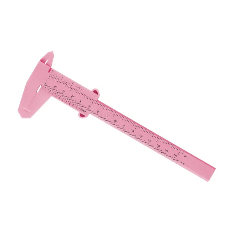 150mm Eyebrow Measuring Ruler Brow Mapping Vernier Caliper Double Scale Plastic Ruler for Eyebrow Tattoo Brow Makeup Tool