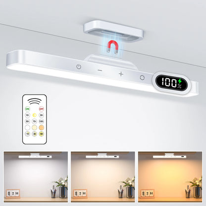 WILLED 5W Dimmable Night Light 3 Colors Adjustable Makeup Light with 2500mAh Rechargeable Under Cabinet for Closet Bedside Desk