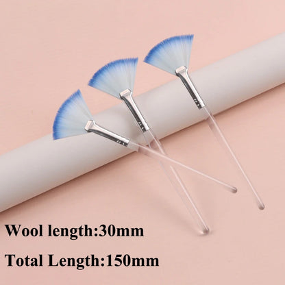 Practical Facial Brushes Fan Makeup Brushes Portable Mask Brush Cosmetic Tools for Women Flexible Facial Soft Mask Applicator