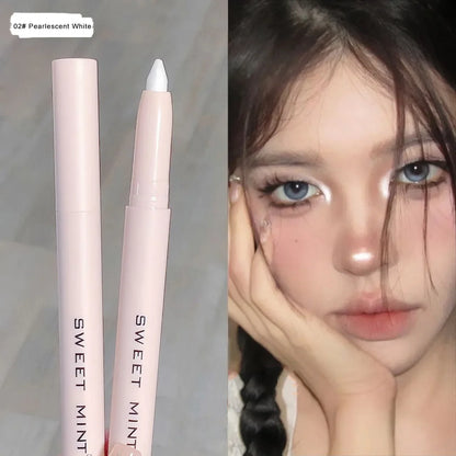 Eye Shadow Lying Silkworm Highlighter Pen Korean Eyes Makeup Matte White Pearl High-gloss Brightening Glitter Eyeshadow Stick