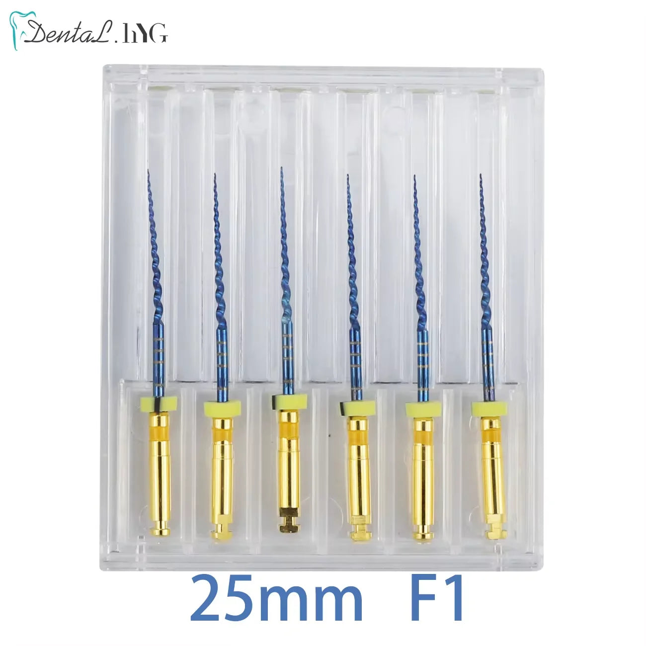Dental Root Canal File Gold Endo Rotary Super Files Golden Endodontic Files 21mm 25mm Nickel Titainium Instrument Dentistry