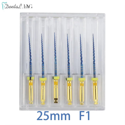 Dental Root Canal File Gold Endo Rotary Super Files Golden Endodontic Files 21mm 25mm Nickel Titainium Instrument Dentistry