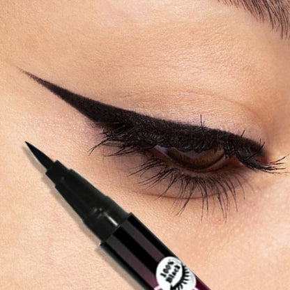 Black Smooth Liquid Eyeliner Pen Long-lasting Waterproof Not Easy To Smudged Eyeliner Ultra-fine Pen Tip Create Big Eyes Makeup