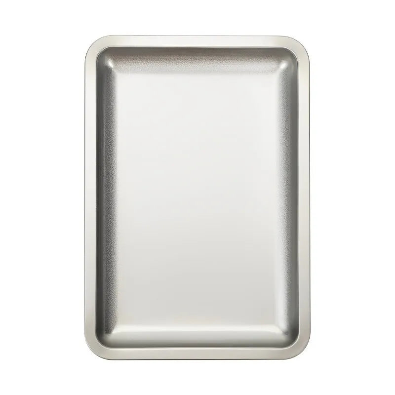 Square Stainless Steel Cosmetic Tray Eyelash Tools Tray Nail Art Equipment Plate False Nails Dish Tool Makeup Table Storage