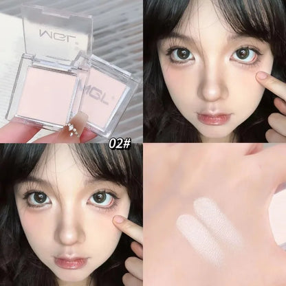 White Jade Color Eyeshadow Matte High Gloss Eyeshadow Makeup Palette Soft Brightening The Face Matte Velvet Eye Shadow Powder