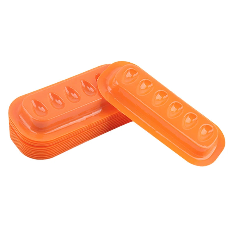 100pcs Disposable Eyelash Extension Glue Holder Pallet Gasket Lash Adhesive Container Tray Eyes Pad Long Strip Makeup Tool