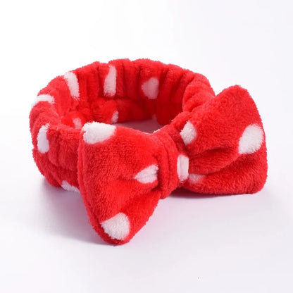 Women Makeup Coral Fleece Headband Wash Face Soft Hair Holder Elastic Top Knot Hairbands Girl Headwear Hair Accessories