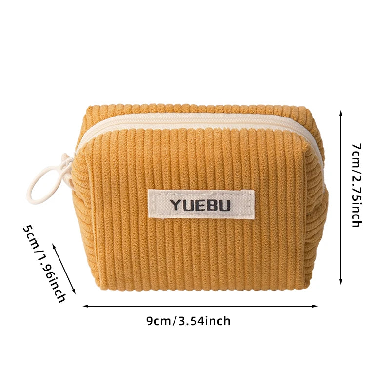 Fashionable Portable Coin Purse, Zipper Style Makeup Tool Storage Bag, Women'S Carry On Bag For Storing Change, Beauty Tool Bags