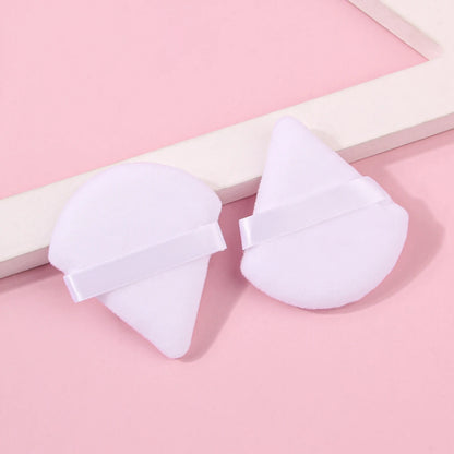 2Pcs/100Pcs  Triangle Powder Puff For Loose Powder Liquid Cosmetic Soft Plush Powder Puff Makeup Foundation Puff Makeup Tool