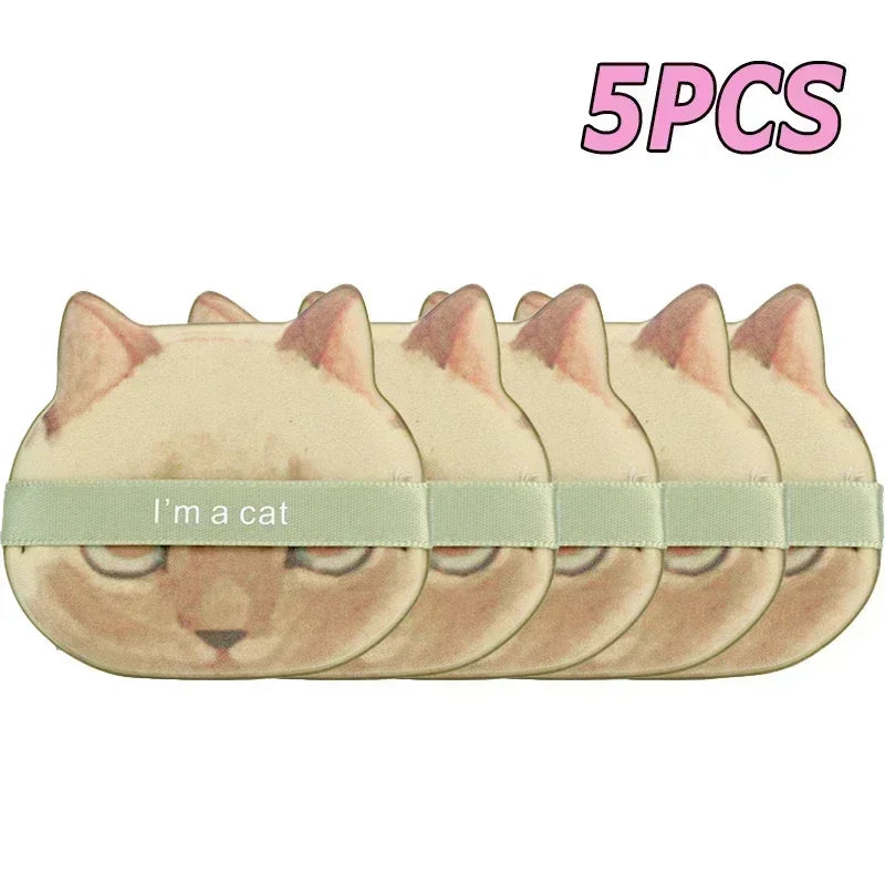 Cute Cat Paw Shaped Makeup Puff, Dual-use for Dry and Wet, Foundation Concealer Sponge, Fine Makeup Tool