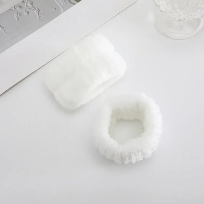 Women Makeup Coral Fleece Headband Wash Face Soft Hair Holder Elastic Top Knot Hairbands Girl Headwear Hair Accessories