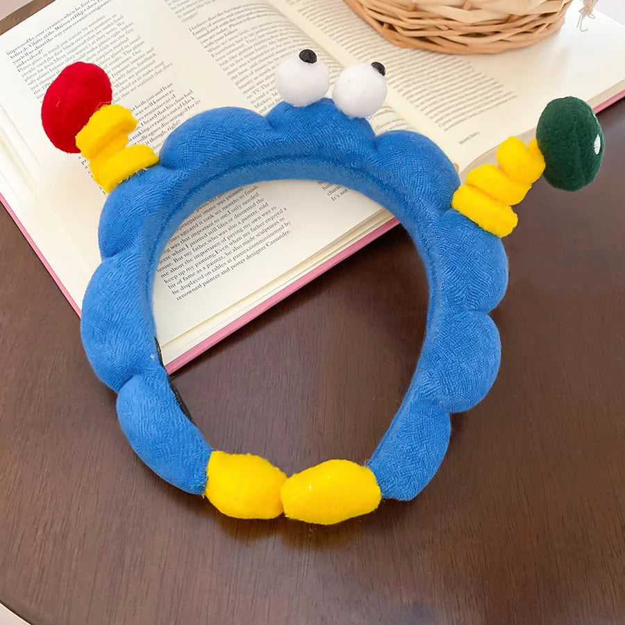 Fabric Cartoon Funny Headband for Women Fun Cute Unique Temperament Headband Personality Versatile Fashion Hair Accessories X