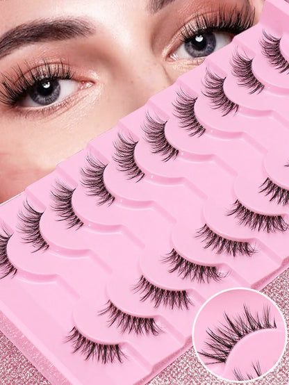 5/10Pairs 3D Mink Lashes Natural Eyelashes Dramatic False Eyelashes Faux Cils Makeup Wholesale Fake Eyelash Extension maquiagem
