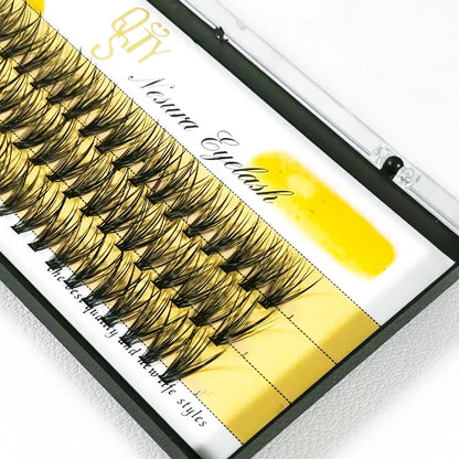 High Quality 60 Cluster 20D Black Bushy Mink Individual Eyelashes Extension Professional False Eye Lashes Faux Soft Makeup Tools