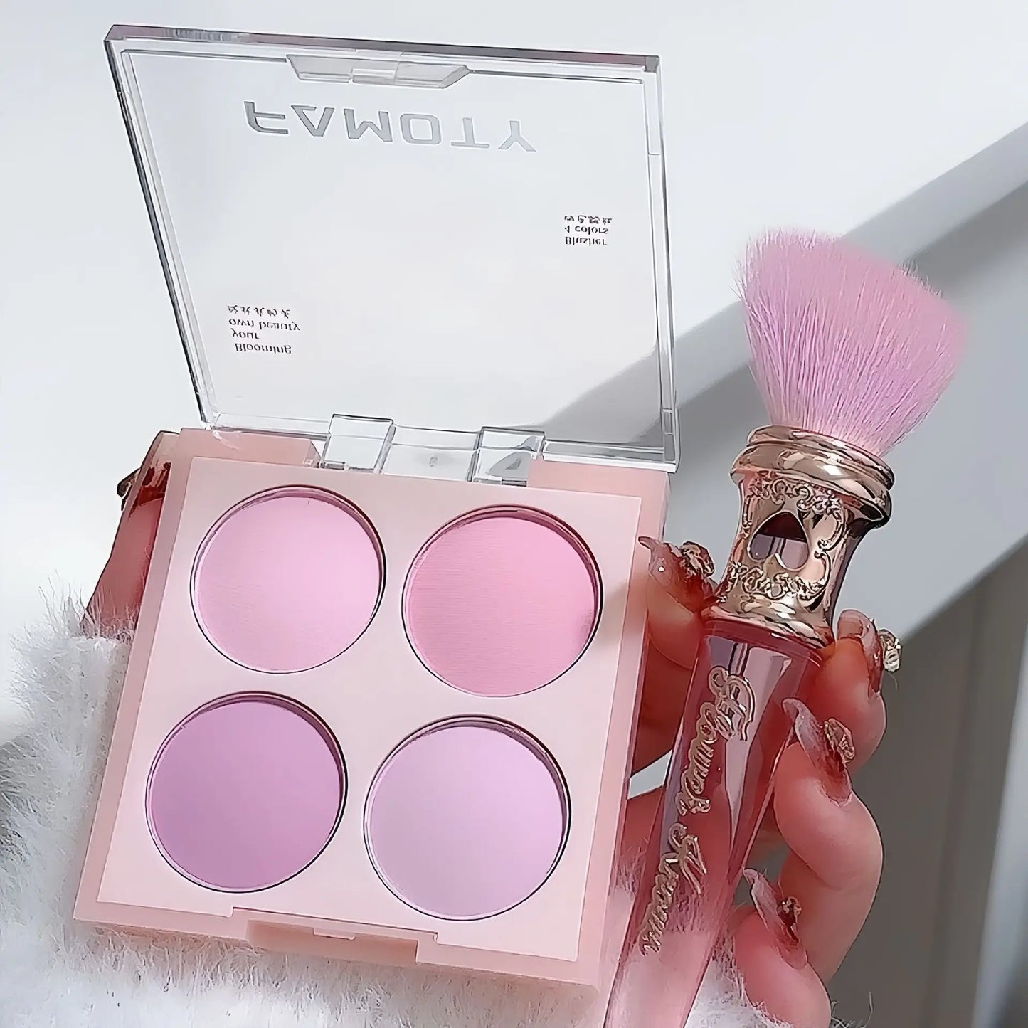 4 Colors Blush Powder Face Makeup  Sweet Warm Colors Matte Cheek Powder Facial Beauty Cosmetic Makeup Blush
