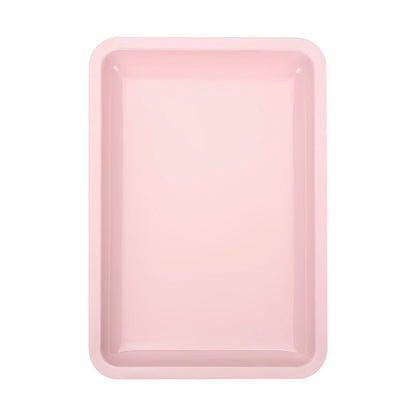 Square Stainless Steel Cosmetic Tray Eyelash Tools Tray Nail Art Equipment Plate False Nails Dish Tool Makeup Table Storage
