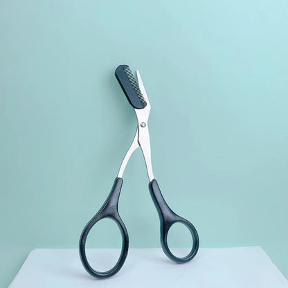 New Eyebrow Trimmer Scissor with Comb Facial Eyelash Hair Removal Grooming Shaping Eyebrow Shaver Cosmetic Makeup Accessories