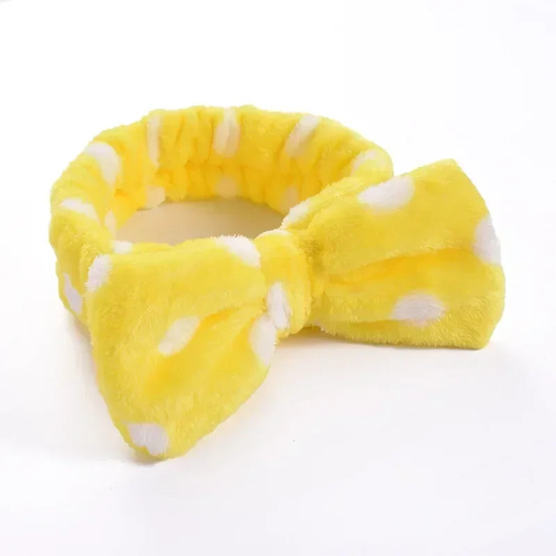 Women Makeup Coral Fleece Headband Wash Face Soft Hair Holder Elastic Top Knot Hairbands Girl Headwear Hair Accessories