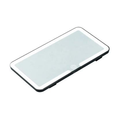 Car Interior Mirrors Sun Visor Plate LED HD Makeup Mirror for Girls Women Rechargeable Fill Light Universal Thin Vanity Mirror