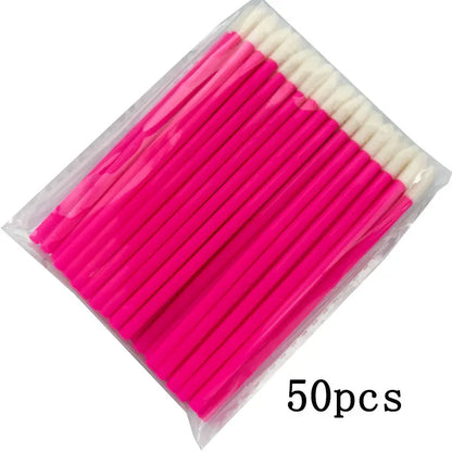 New 5/50/100 Pcs Disposable Lip Brush Eyelash Makeup Brushes Lash Extension Mascara Applicator Lipstick Wands Set Cosmetic Tools