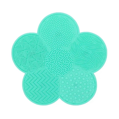 Colorful Brush Cleaner Scrubbe Board Cosmetic Makeup Brush Washing Silicone Gel Cleaning Mat Foundation Makeup Brush Cleaner Pad