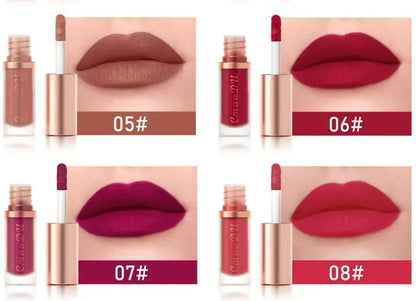 CmaaDu 12Color Long-Lasting Lip Sense Color Makeup Waterproof  Lipsticks Matte Velvet Lip Gloss
