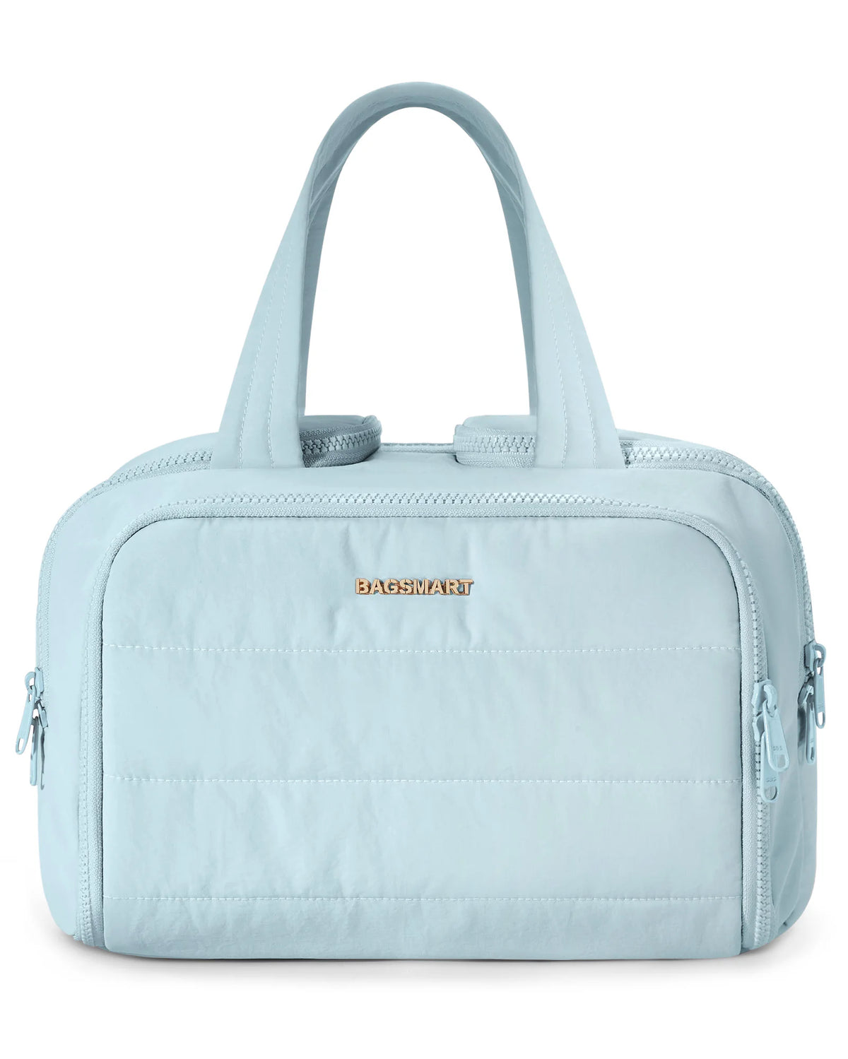 BAGSMART Large Capacity Travel Toiletry Bag Opening Makeup Bag Portable Cosmetic Storage Bag With Handle For Accessories Toiletr