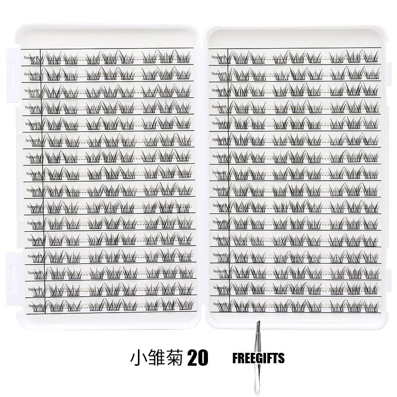 Individual Lashes Eyelash Book Clusters Extensions False Eyelash DIY at Home Cluster Eyelash Extensions Makeup Kit Lashes
