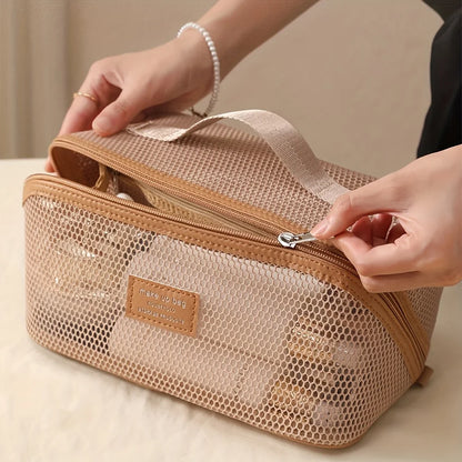 Female Makeup Organizer Toiletry Kit Bag Make Up Case Storage Pouch Luxury Lady Box, Cosmetic Bag, Organizer Bag For Travel Zip
