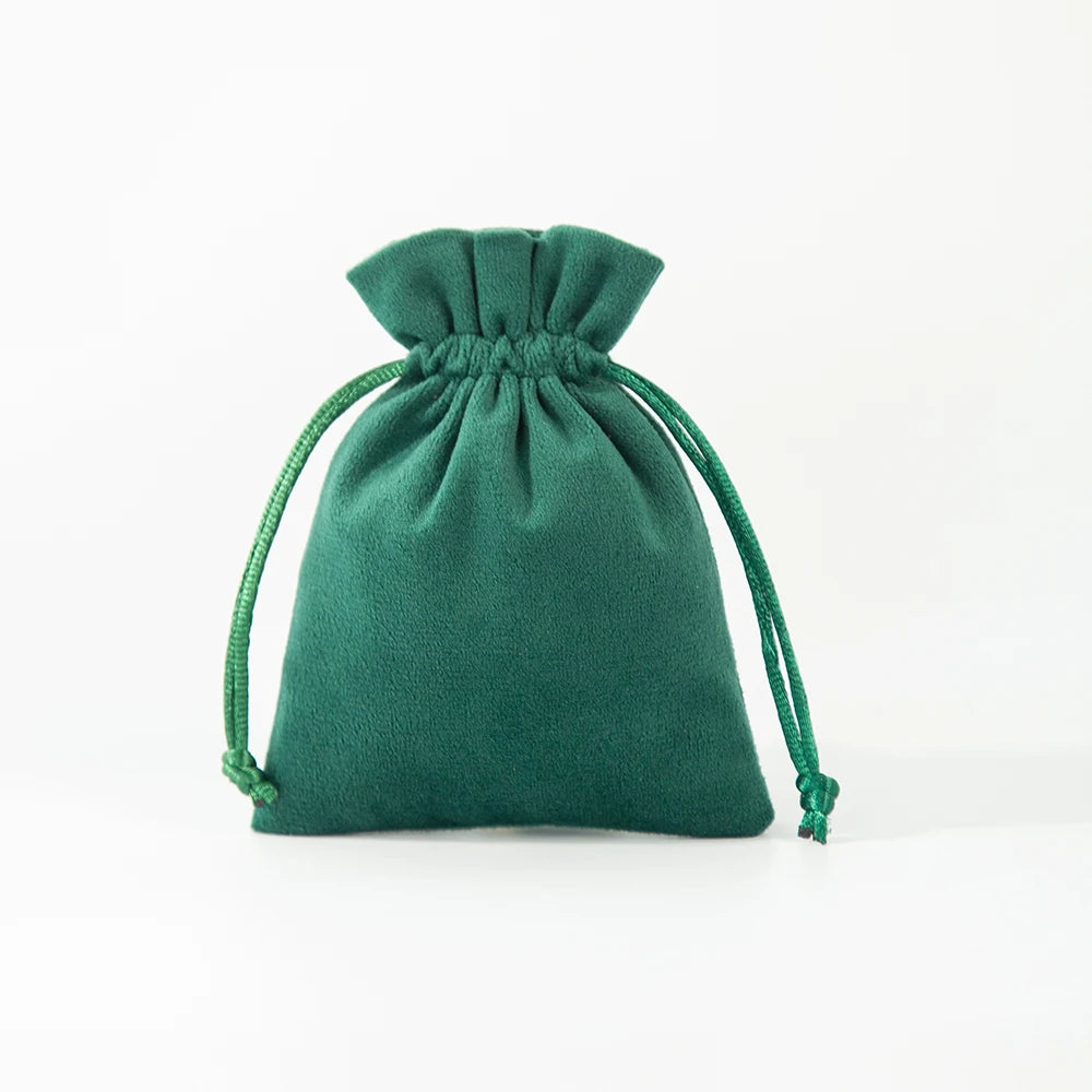5Pcs Velvet Drawstring Bag 7x9cm 8x10cm 9x12cm 10x15cm 12x16cm 13x18cm 15x20cm Suede Flannel Gift Storage Pouch Makeup Organizer
