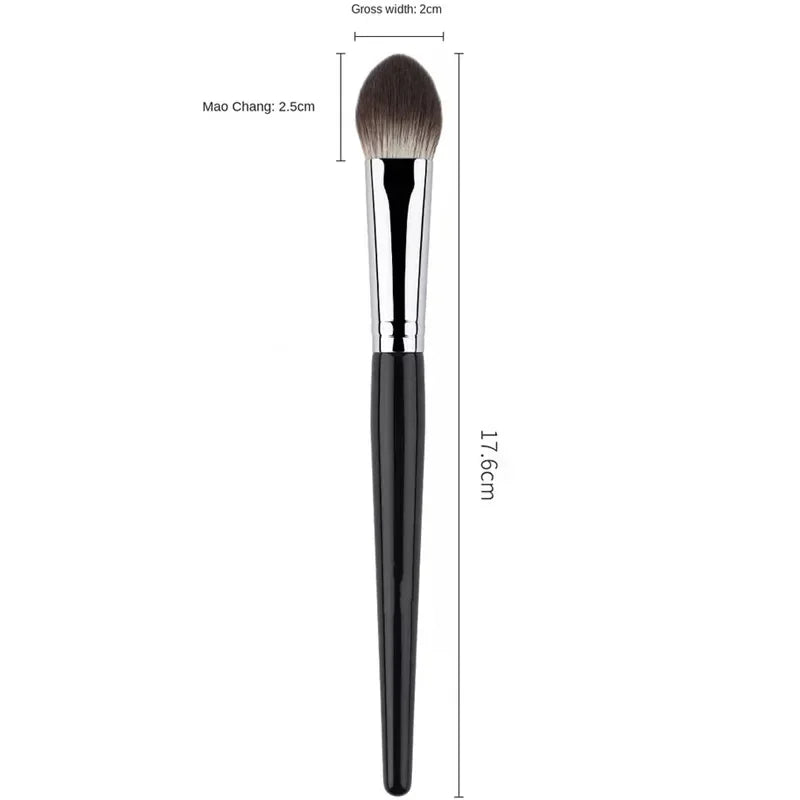 1/2Pcs Peach Heart Blusher Brush - Small Flat Precise for Powder/Cream/Liquid Blush, Makeup Tool