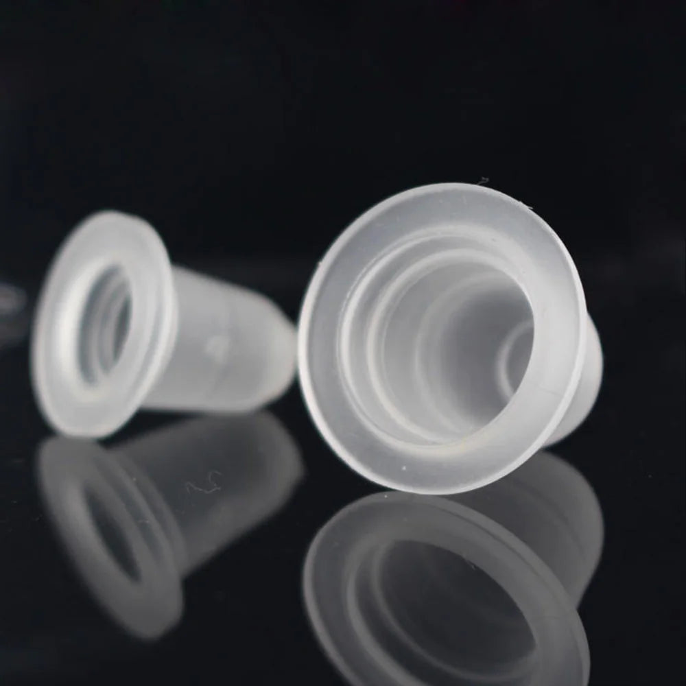 100pcs Silicone Tattoo Ink Cups Disposable Microblading Tattoo Permanent Makeup Pigment Holder Container Caps S/L Size Supply