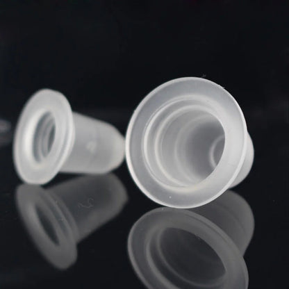100pcs Silicone Tattoo Ink Cups Disposable Microblading Tattoo Permanent Makeup Pigment Holder Container Caps S/L Size Supply