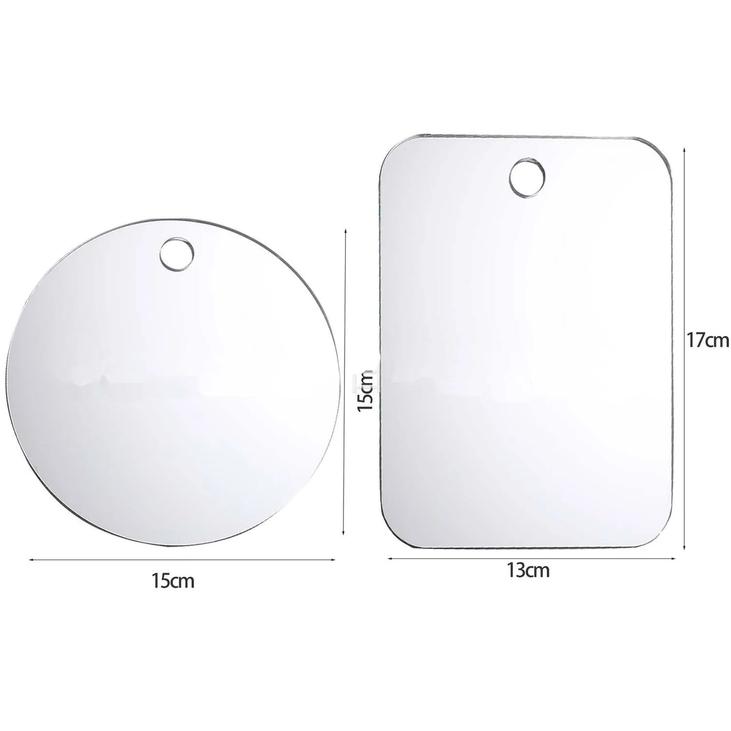 Acrylic Mirror Shower Shaving Fogless Mirror Washroom Travel Accessories For Women Makeup Man Shaving Bathroom Tools