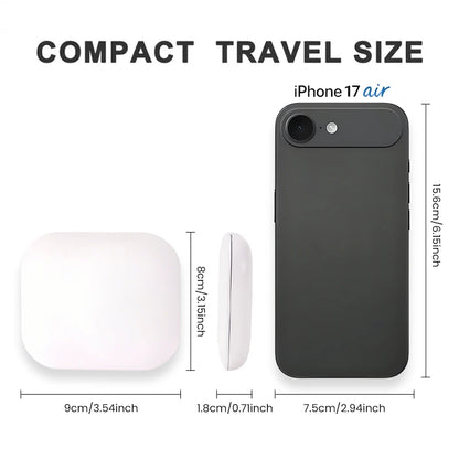 2X magnifying Compact Vanity Makeup Mirror with Lights Travel Mini Folding Portable Handheld Pocket LED Cosmetic Mirror for Gift