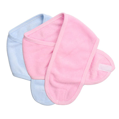 1 Pcs Makeup Hairband Eyelashes Extension Spa Facial Headband Makeup Towel with MagicTape Wrap Head Terry Cloth Headband Stretch