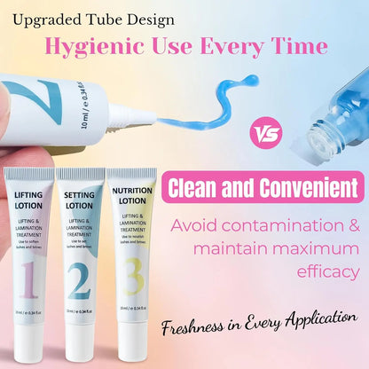 Lomansa Lash Lift Kit Eyelash Perm Kit Tube Step 1#2#3#4 Lifting Lotion Version Eyebrow Lamination and EyeLash Lifting Tool