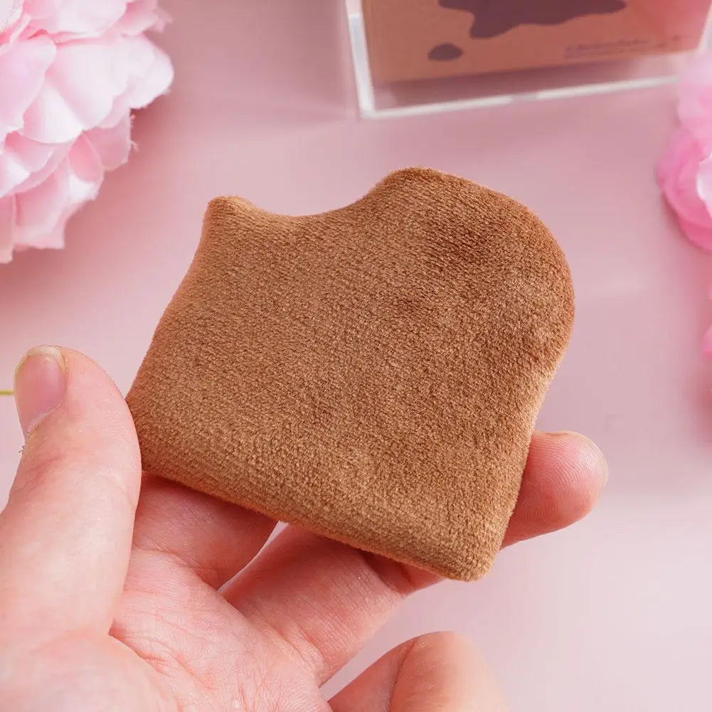 Cute Chocolate Biscuit Makeup Blender Puff Air Cushion Foundation Sponge Loose Powder Puffs Cosmetic Applicator Tool