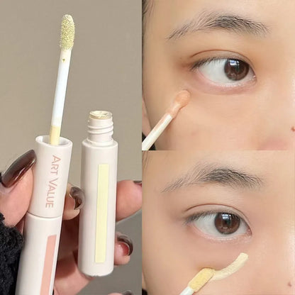 Dual End Concealer Stick Pink Liquid Brightening Contour Pen Correcting Penfor Under Eye & Face Sculpting Full Coverage Makeup