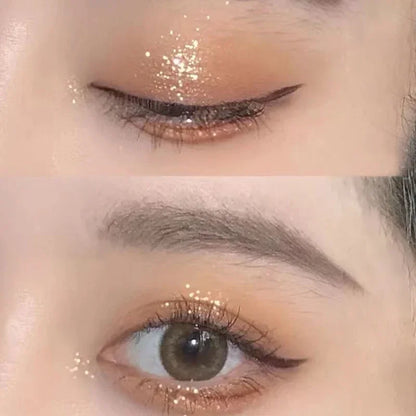 9-Color Glitter Eyeshadow Palette Pink Pearly Eyeshadow Palette Korean Charming Eye Makeup Palette Shiny Eye Shadow Eye Pigments