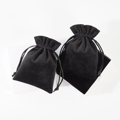 5Pcs Velvet Drawstring Bag 7x9cm 8x10cm 9x12cm 10x15cm 12x16cm 13x18cm 15x20cm Suede Flannel Gift Storage Pouch Makeup Organizer
