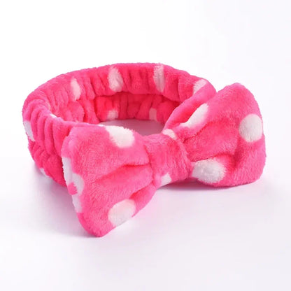 Women Makeup Coral Fleece Headband Wash Face Soft Hair Holder Elastic Top Knot Hairbands Girl Headwear Hair Accessories
