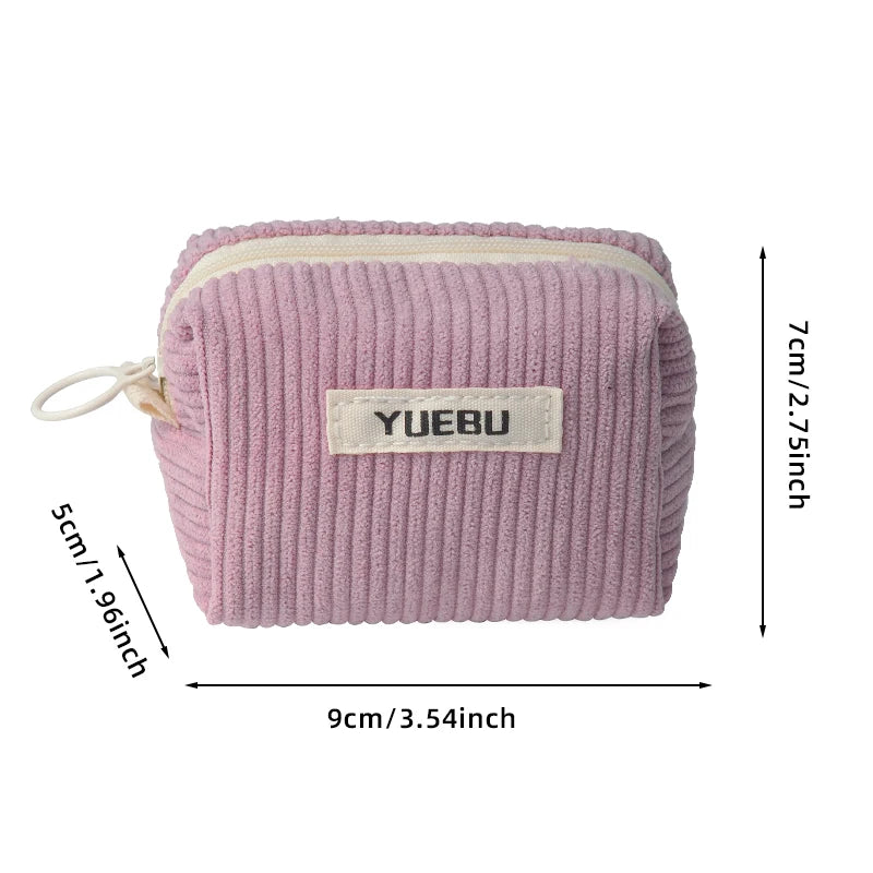 Fashionable Portable Coin Purse, Zipper Style Makeup Tool Storage Bag, Women'S Carry On Bag For Storing Change, Beauty Tool Bags