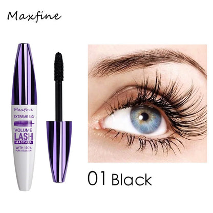 Colorful Eyelash Mascara 5D Silk Fiber Volume Curling Lengthening EyeLashes Extension Purple Blue White Waterproof Eye Makeup