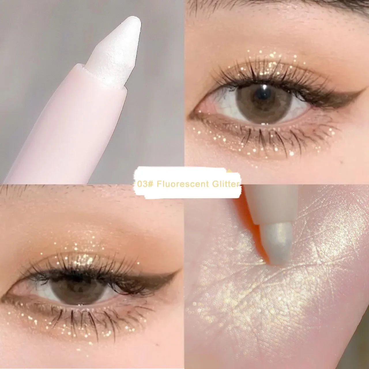 Eye Shadow Lying Silkworm Highlighter Pen Korean Eyes Makeup Matte White Pearl High-gloss Brightening Glitter Eyeshadow Stick