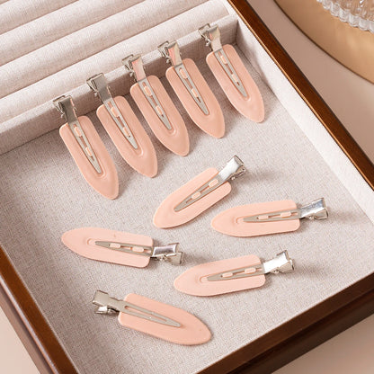 10pcs/set No Bend Seamless Hair Clips Side Bangs Barrette Makeup Washing Face Accessories Women Girls Styling Hairpins
