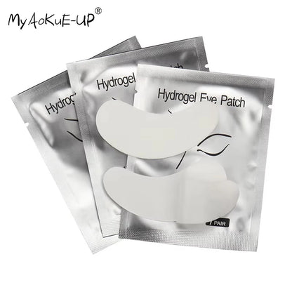 50/100/200 Pairs Eyelash Pad Gel Hydrogel Eye Patch Grafting Under Eye Paper Sticker Fox Wraps Eyelash Extension Makeup Tools