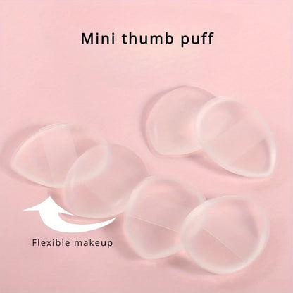 1/5 Pack Mini Silicone Fingertips - Reusable, Fragrance-Free Makeup Brushes for Foundation, Concealer and Powder
