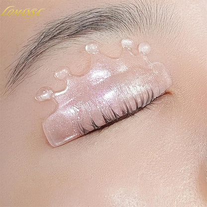 Lomansa 4Pcs Silicone Lash Perm Pads Softening Lifting Lashes Rod Shield Self-Adhesive 3D Eyelash Curler Accessories Makeup Tool