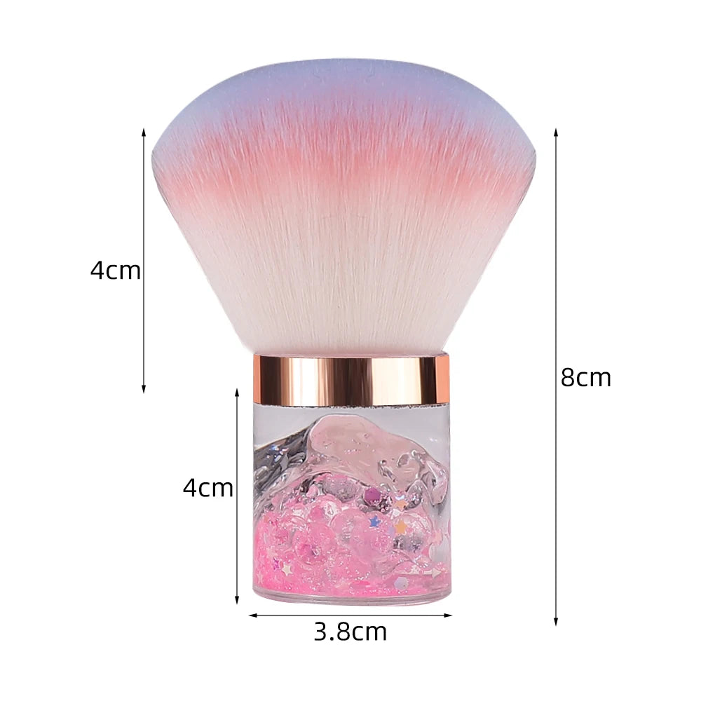 Nail Art Mushroom Rose Head Brush Remove Nail Dust Brush Polish Powder Cleaning Tool Beauty Makeup Brushes Manicure Accessories